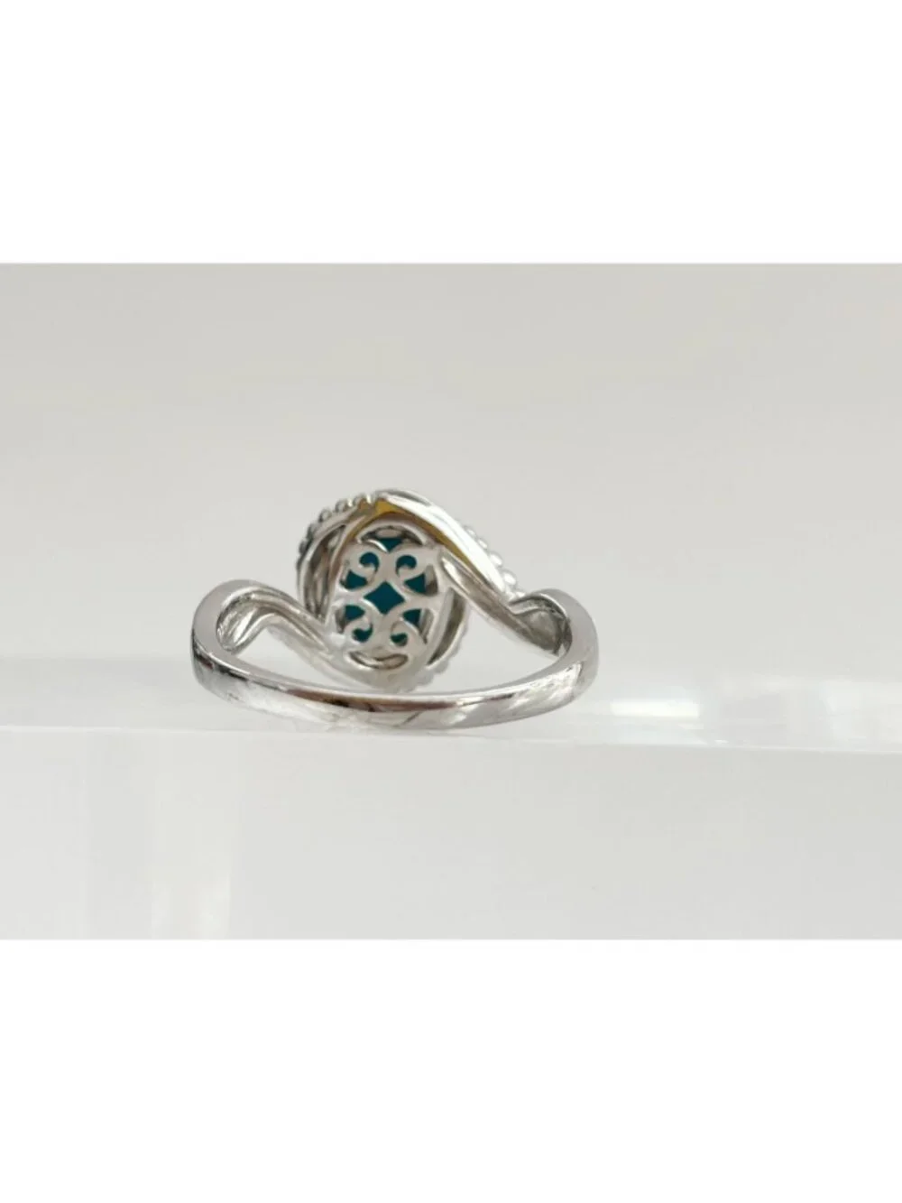 Sleeping Beauty Turquoise Stone Sterling Silver 925 Vintage Ring - sz 11.25